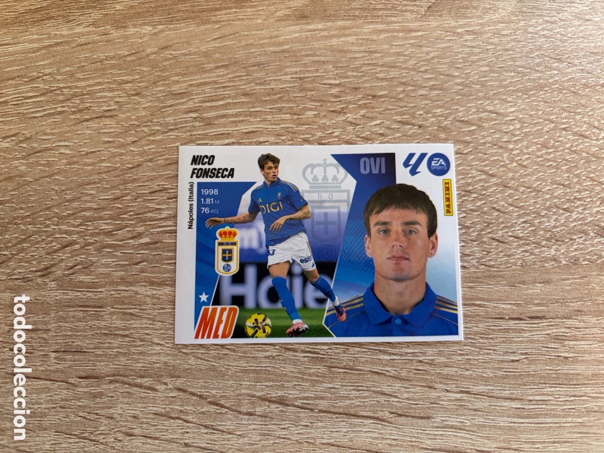 Coleccionismo cromos antiguos: 26 NICO FONSECA MERCADO DE INVIERNO ACTUALIZACI&Oacute;N LIGA ESTE EDICIONES ESTE 2025 2026 25 26 OVIEDO