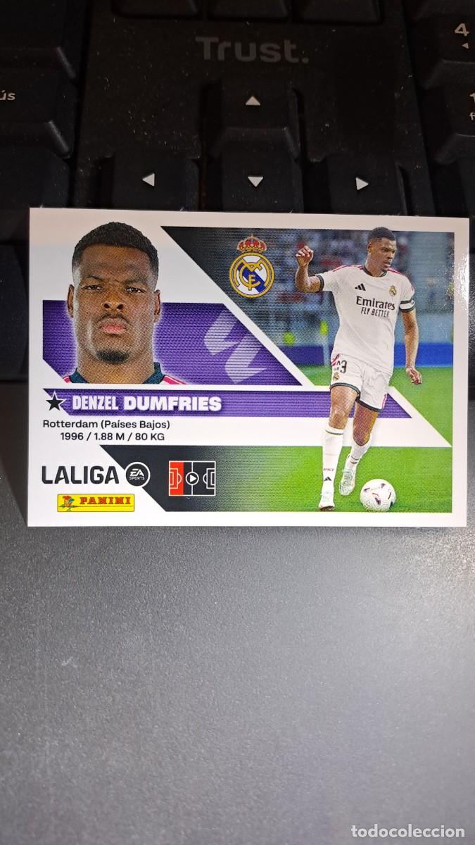Coleccionismo cromos antiguos: CROMO DUMFRIES FICHAJE 3 ULTIMOS FICHAJES 3 REAL MADRID LIGA 2026 2027 26 27 ESTE PANINI NUNCA PEGAD