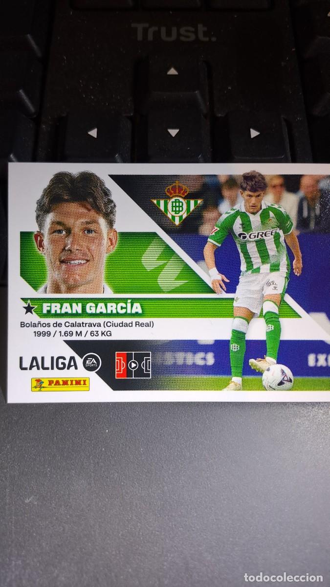 Coleccionismo cromos antiguos: CROMO FRAN GARCIA FICHAJE 6 ULTIMOS FICHAJES 6 BETIS LIGA 2026 2027 26 27 ESTE PANINI NUNCA PEGADO