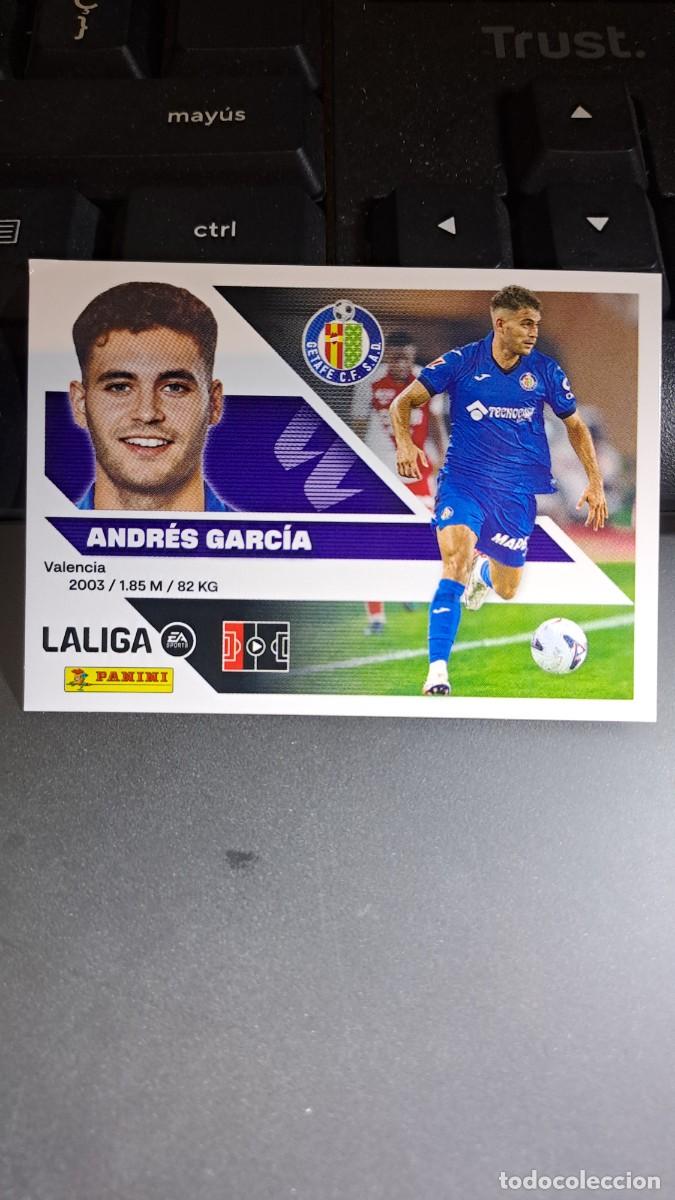 Coleccionismo cromos antiguos: CROMO ANDRES GARCIA FICHAJE 18 ULTIMOS FICHAJES 18 GETAFE LIGA 2026 2027 26 27 ESTE PANINI NUNCA PEG