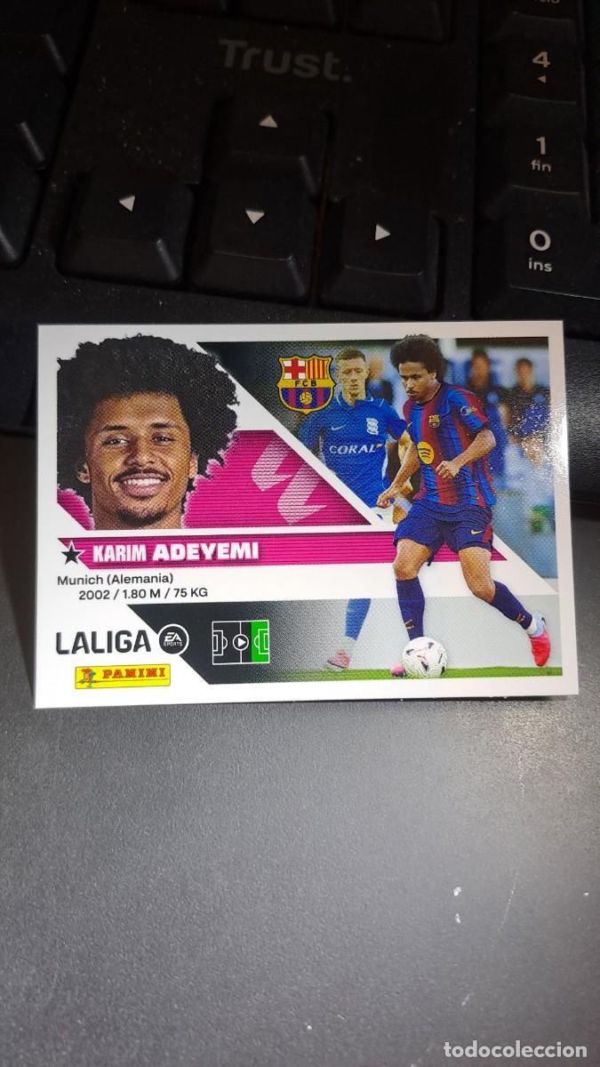 Coleccionismo cromos antiguos: CROMO ADEYEMI FICHAJE 19 ULTIMOS FICHAJES 19 BARCELONA LIGA 2026 2027 26 27 ESTE PANINI NUNCA PEGADO