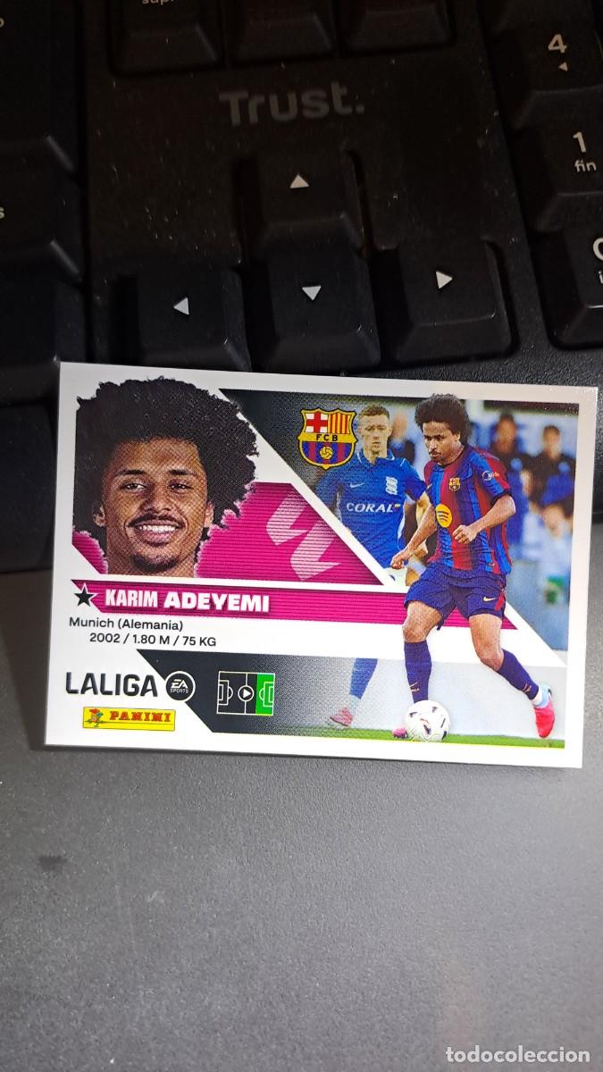 Coleccionismo cromos antiguos: CROMO ADEYEMI FICHAJE 19 ULTIMOS FICHAJES 19 BARCELONA LIGA 2026 2027 26 27 ESTE PANINI NUNCA PEGADO