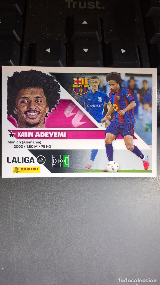 Coleccionismo cromos antiguos: CROMO ADEYEMI FICHAJE 19 ULTIMOS FICHAJES 19 BARCELONA LIGA 2026 2027 26 27 ESTE PANINI NUNCA PEGADO