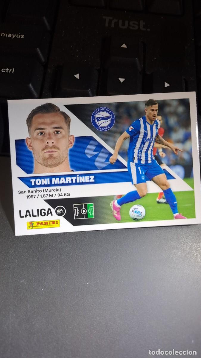 Coleccionismo cromos antiguos: CROMO TONI MARTINEZ 19 ALAVES LIGA 2026 2027 26 27 ESTE PANINI NUNCA PEGADO