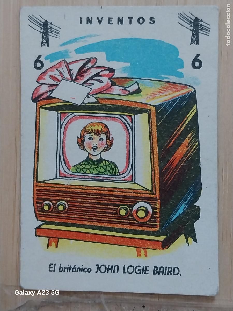 Coleccionismo cromos antiguos: JOHN LOGIE BAIRD CROMO CARTA 6 INVENTOS A&Ntilde;OS 60 7.5X5.2 CMS ORIGINAL