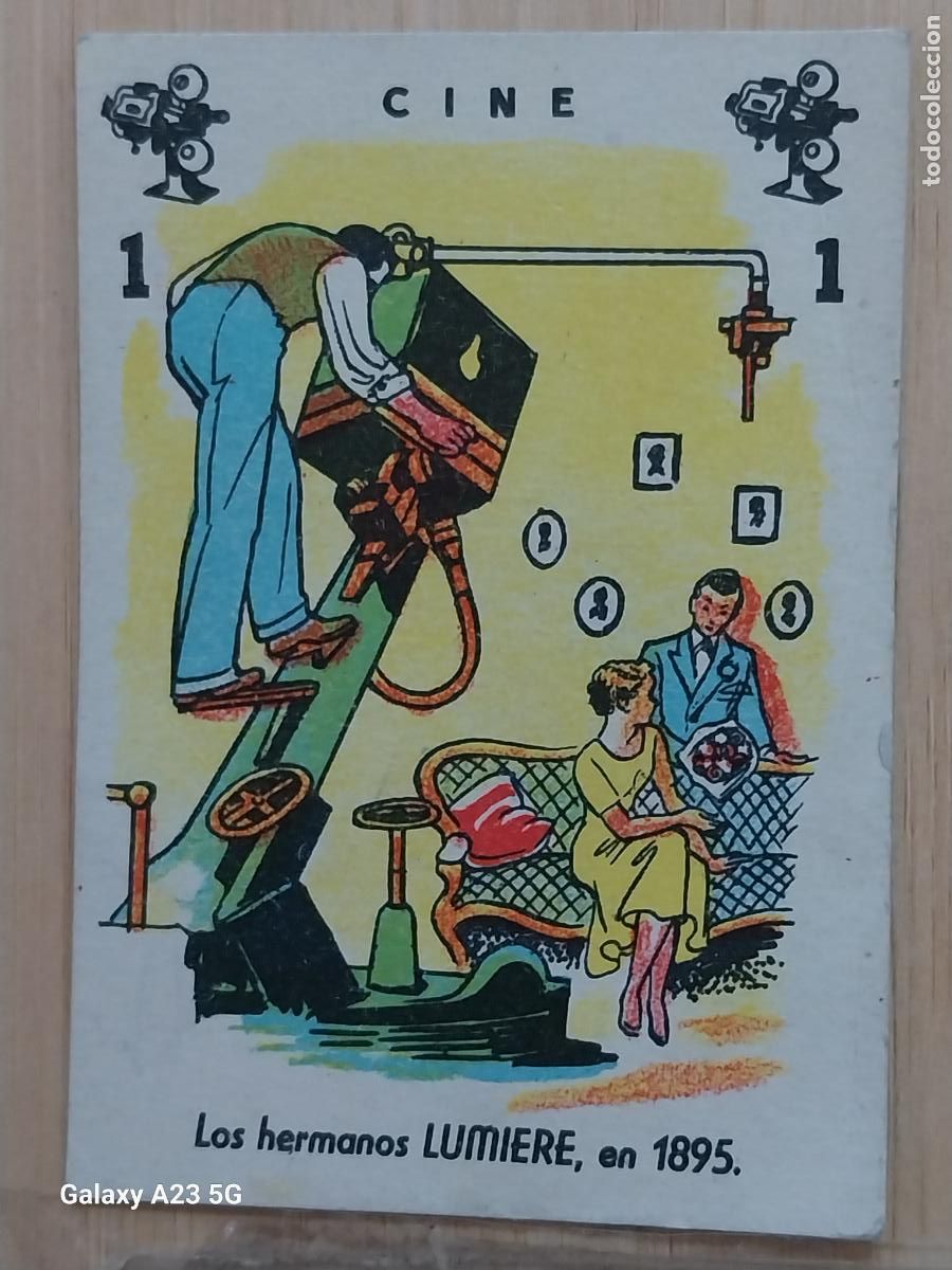 Coleccionismo cromos antiguos: LUMIERE HNOS CROMO CARTA 1 CINE A&Ntilde;OS 60 7.5X5.2 CMS ORIGINAL