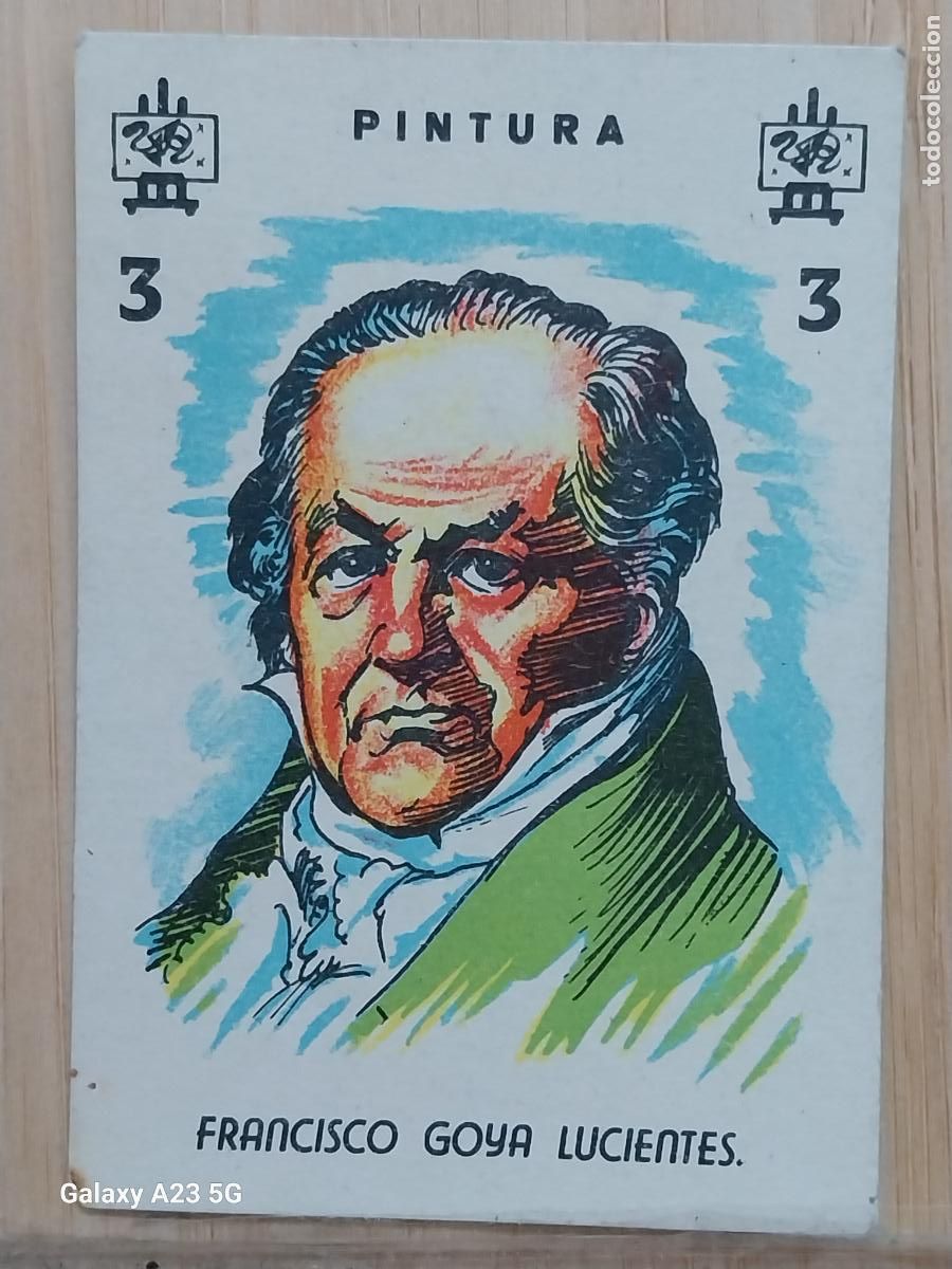 Coleccionismo cromos antiguos: GOYA CROMO CARTA 3 PINTURA A&Ntilde;OS 60 7.5X5.2 CMS ORIGINAL