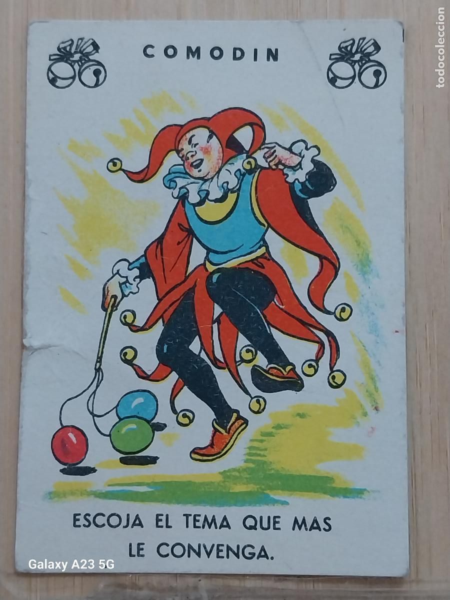 Coleccionismo cromos antiguos: COMODIN ESCOJA TEMA ** CROMO CARTA A&Ntilde;OS 60 7.5X5.2 CMS ORIGINAL