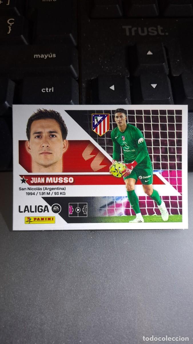 Coleccionismo cromos antiguos: CROMO MUSSO 4 ATLETICO DE MADRID LIGA 2026 2027 26 27 ESTE PANINI NUNCA PEGADO