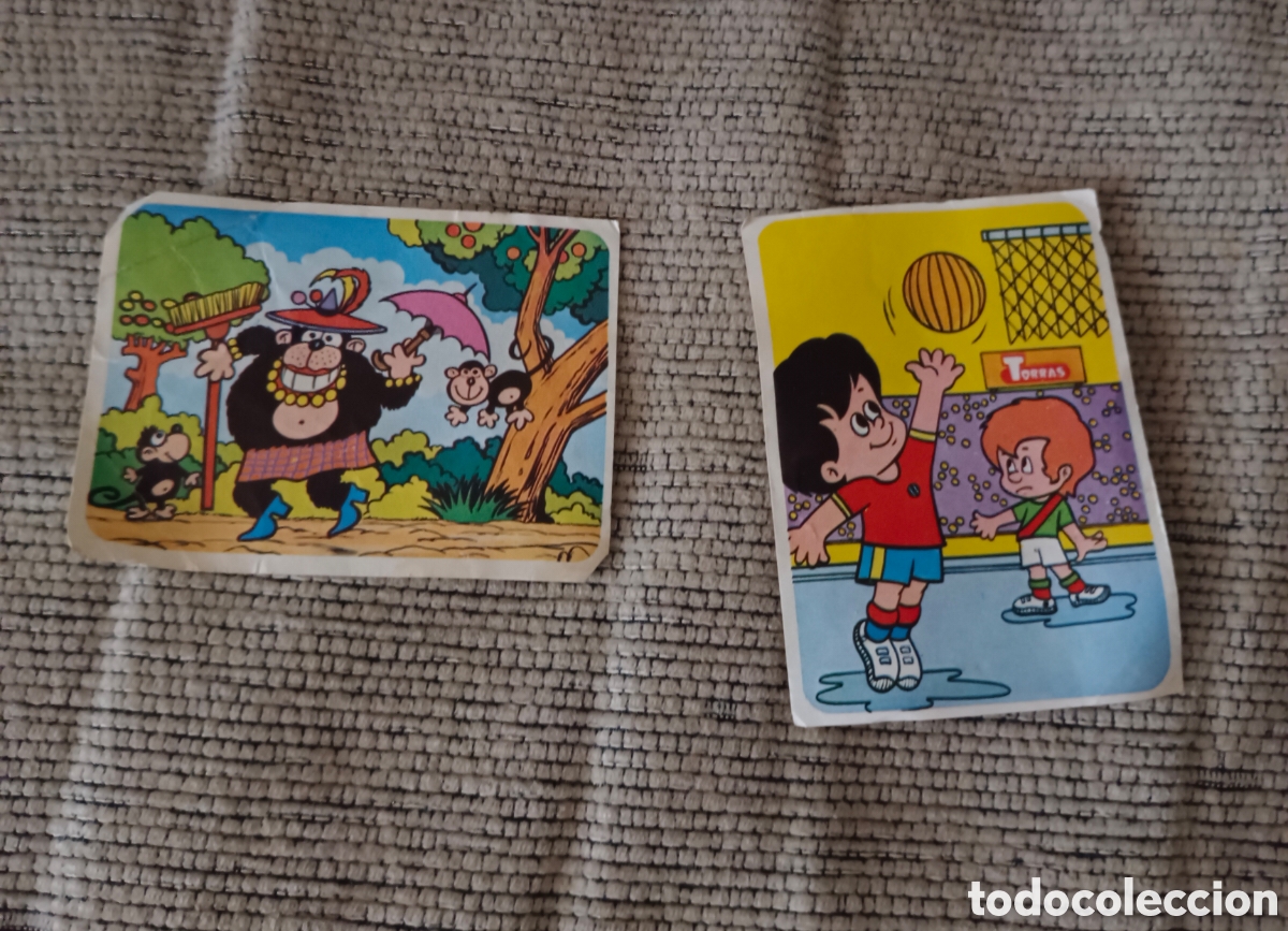 Coleccionismo cromos antiguos: 2 cromos juego de refranes N&deg; 24 y 44