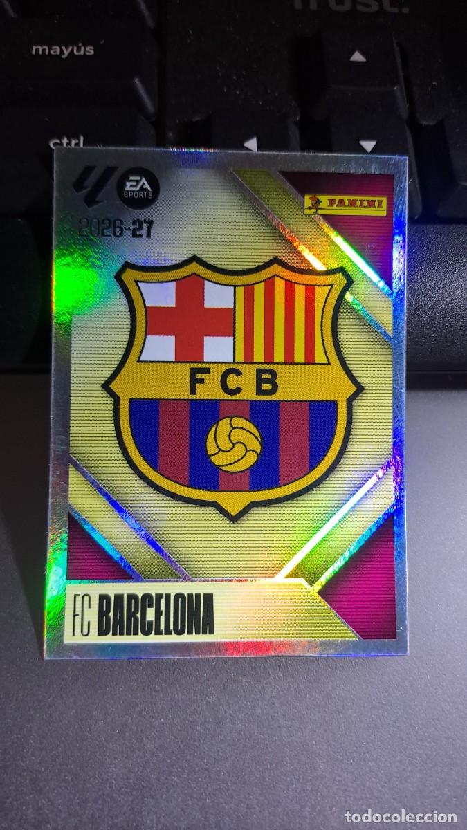 Coleccionismo cromos antiguos: CROMO ESCUDO BARCELONA 1 LIGA 2026 2027 26 27 ESTE PANINI NUNCA PEGADO