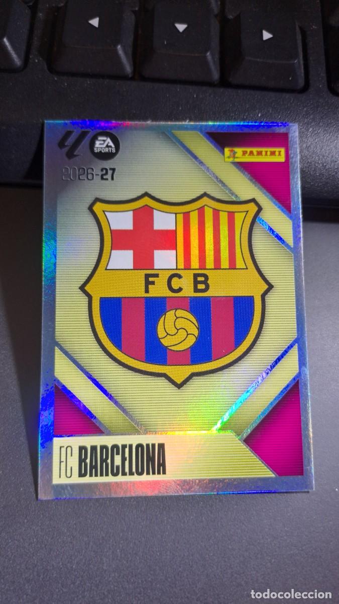 Coleccionismo cromos antiguos: CROMO ESCUDO BARCELONA 1 LIGA 2026 2027 26 27 ESTE PANINI NUNCA PEGADO