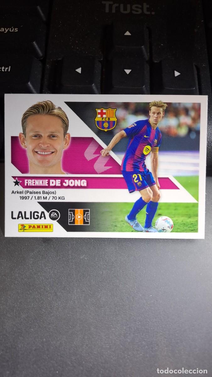 Coleccionismo cromos antiguos: CROMO DE JONG 12 BARCELONA LIGA 2026 2027 26 27 ESTE PANINI NUNCA PEGADO