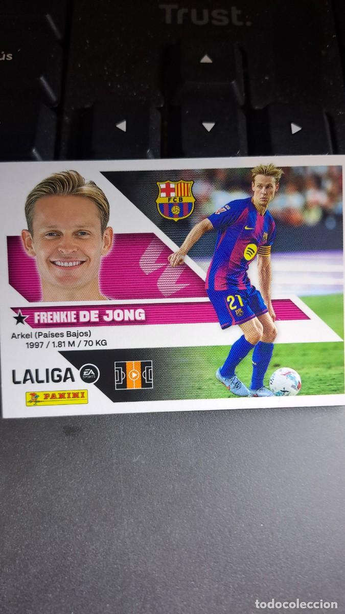 Coleccionismo cromos antiguos: CROMO DE JONG 12 BARCELONA LIGA 2026 2027 26 27 ESTE PANINI NUNCA PEGADO