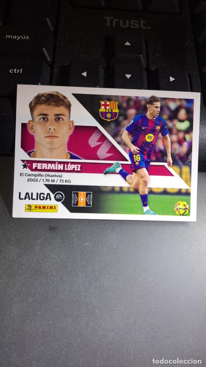 Coleccionismo cromos antiguos: CROMO FERMIN 16 BARCELONA LIGA 2026 2027 26 27 ESTE PANINI NUNCA PEGADO