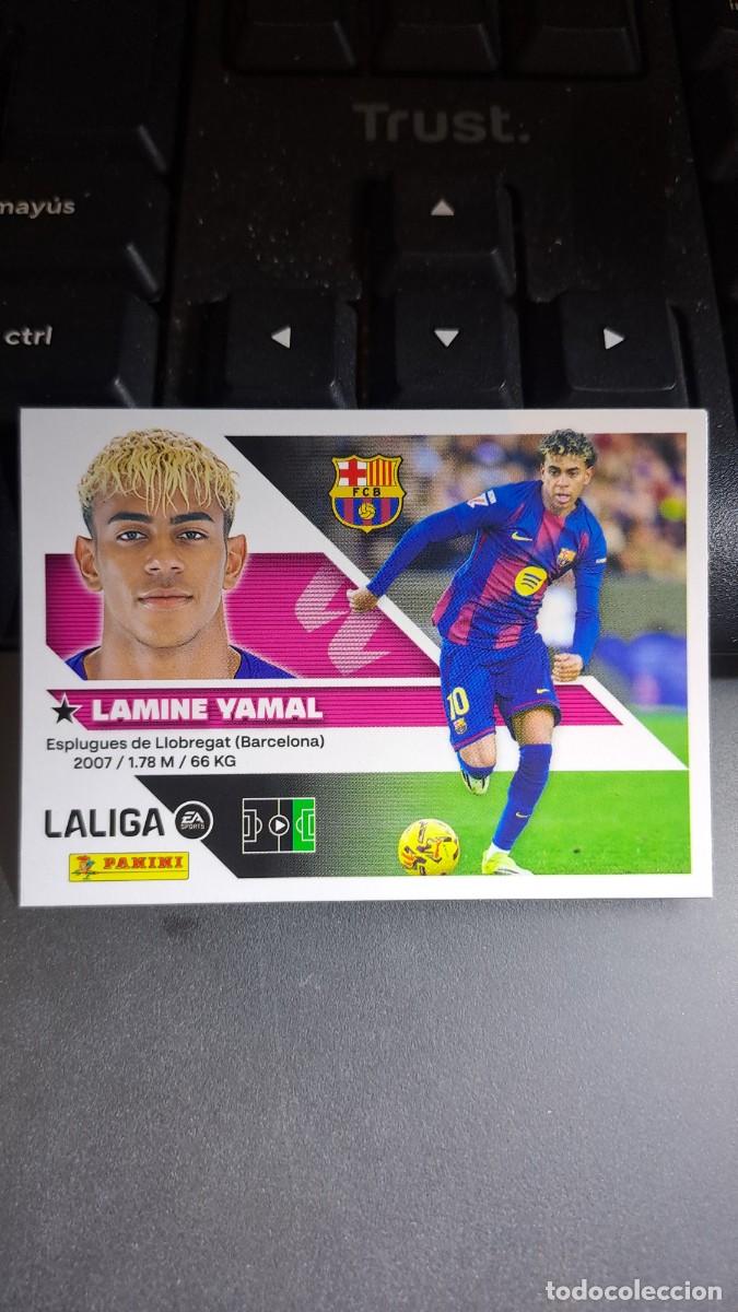 Coleccionismo cromos antiguos: CROMO LAMINE YAMAL 20 BARCELONA LIGA 2026 2027 26 27 ESTE PANINI NUNCA PEGADO