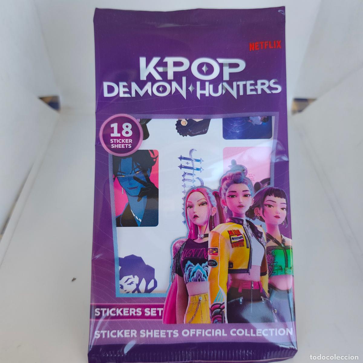 Coleccionismo cromos antiguos: SOBRE K-POP DEMON HUNTERS 18 STICKER SHEETS