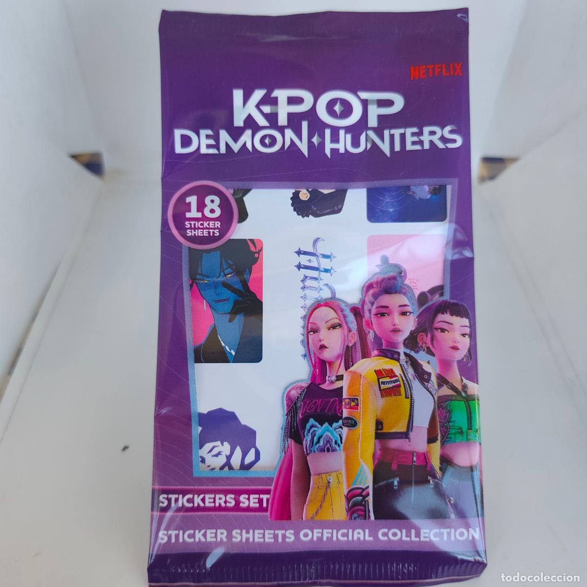 Coleccionismo cromos antiguos: SOBRE K-POP DEMON HUNTERS 18 STICKER SHEETS