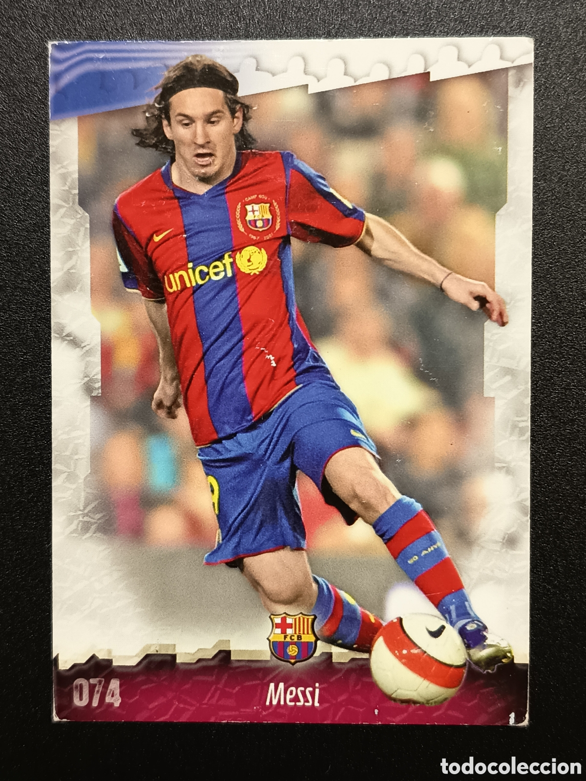 Coleccionismo cromos antiguos: 074 74 MESSI OFFICIAL QUIZ GAME COLLECTION 2008 2009 2008-09 MUNDICROMO