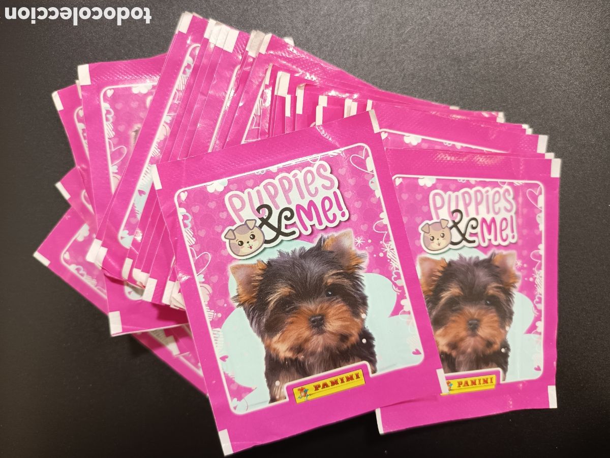 Coleccionismo cromos antiguos: 38 SOBRES SIN ABRI PUPPIES Y ME COLECCI&Oacute;N PANINI 2021