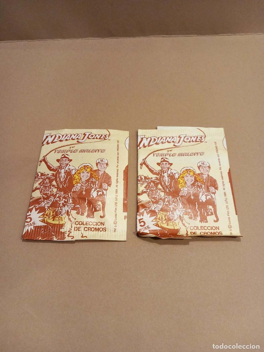Coleccionismo cromos antiguos: INDIANA JONES 2 SOBRES SIN ABRIR LUCAS FILM A&Ntilde;O 1984 (G)