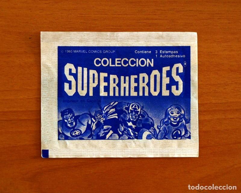 Sammeln alte Sammelbilder: Sobre vacio, sin cromos - Superh&eacute;roes - Marvel A&ntilde;o 1980 Comics Group - Chocolates Terrabusi