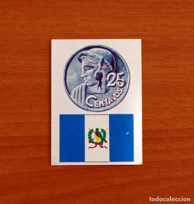 Coleccionismo cromos antiguos: Juegos de Familia - N&ordm; 235 Guatemala Centavos -Bandera-Moneda -Editorial Maga A&ntilde;o 1978