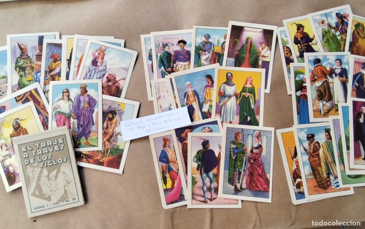Coleccionismo cromos antiguos: COLECCION DE CROMOS COMPLETA &rdquo;EL TRAJE A TRAVES DE LOS TIEMPOS&rdquo;