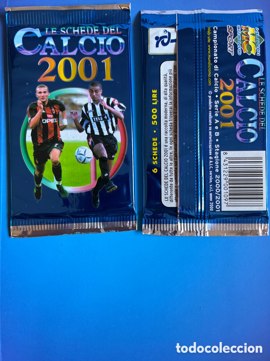 Coleccionismo cromos antiguos: CALCIO SOBRE SIN ABRIR 2001