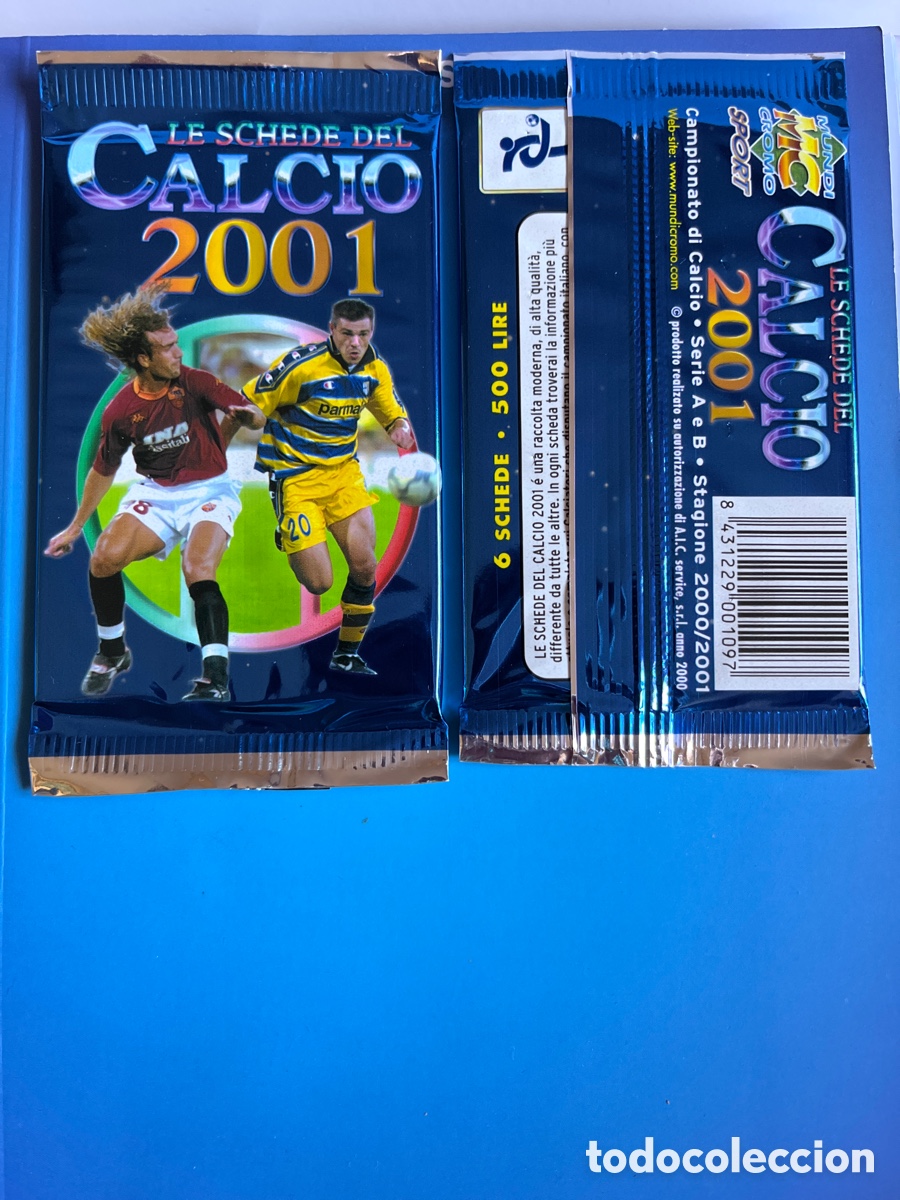 Coleccionismo cromos antiguos: CALCIO SOBRE SIN ABRIR 2001