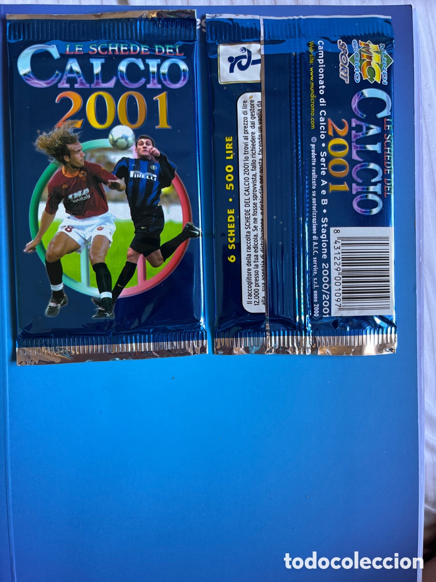 Collezionismo Figurine antiche: CALCIO SOBRE SIN ABRIR 2001