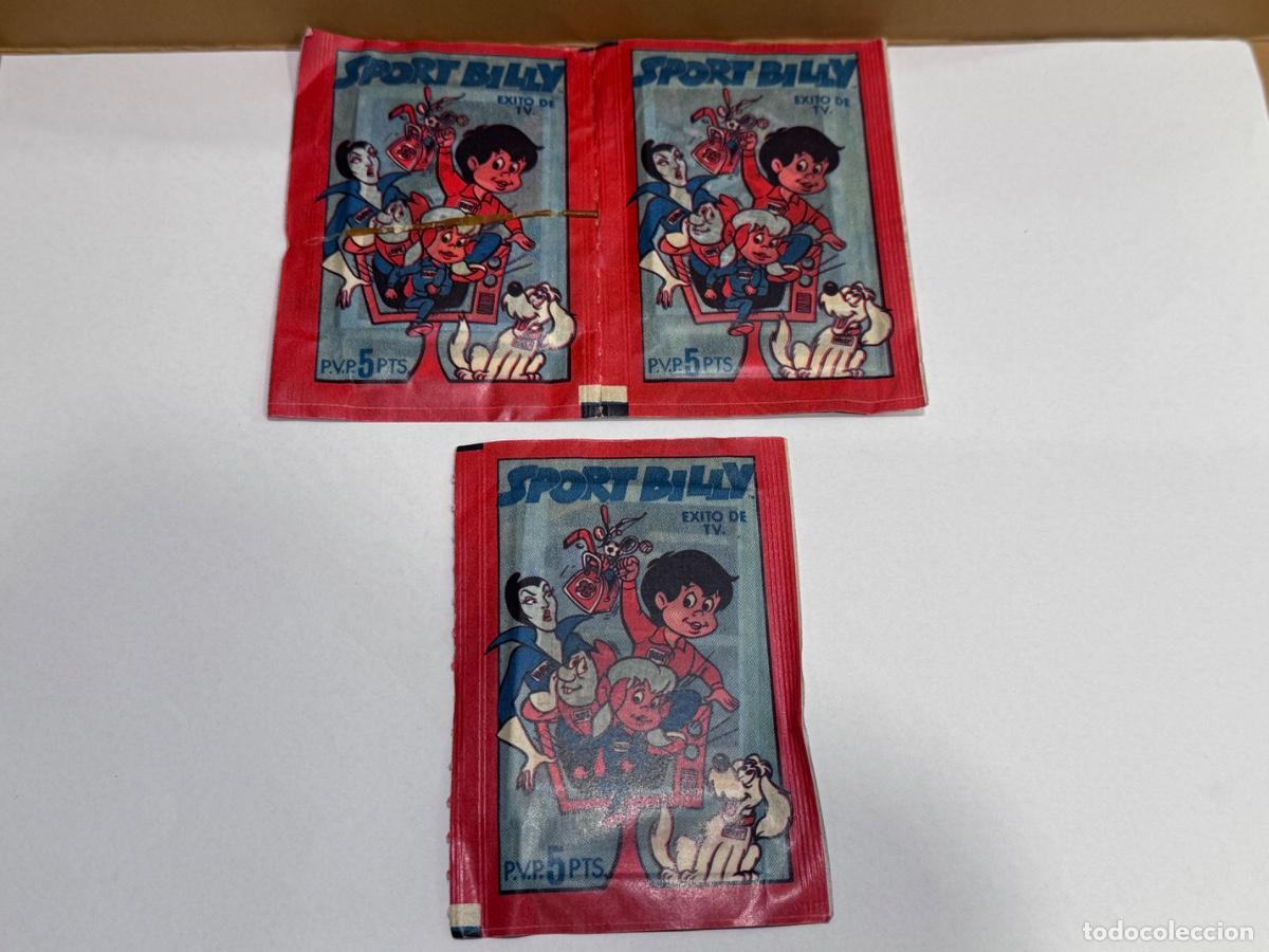 Coleccionismo cromos antiguos: SPORT BILLY EXITO DE TV LOTE DE 3 SOBRES DE CROMOS CERRADOS -EDITORIAL FHER 1978 (G)