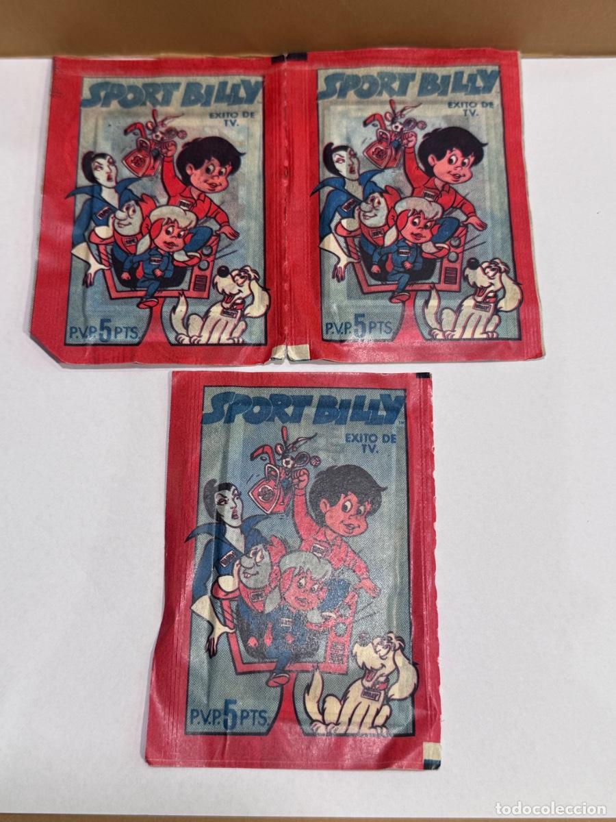 Coleccionismo cromos antiguos: SPORT BILLY EXITO DE TV LOTE DE 3 SOBRES DE CROMOS CERRADOS -EDITORIAL FHER 1978 (G)