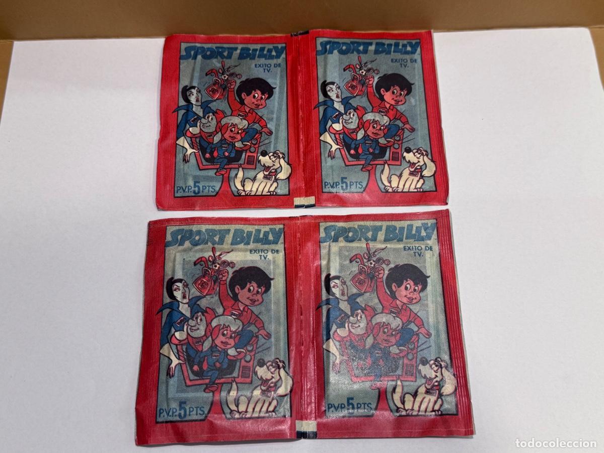 Coleccionismo cromos antiguos: SPORT BILLY EXITO DE TV LOTE DE 4 SOBRES DE CROMOS CERRADOS -EDITORIAL FHER 1978 (G)