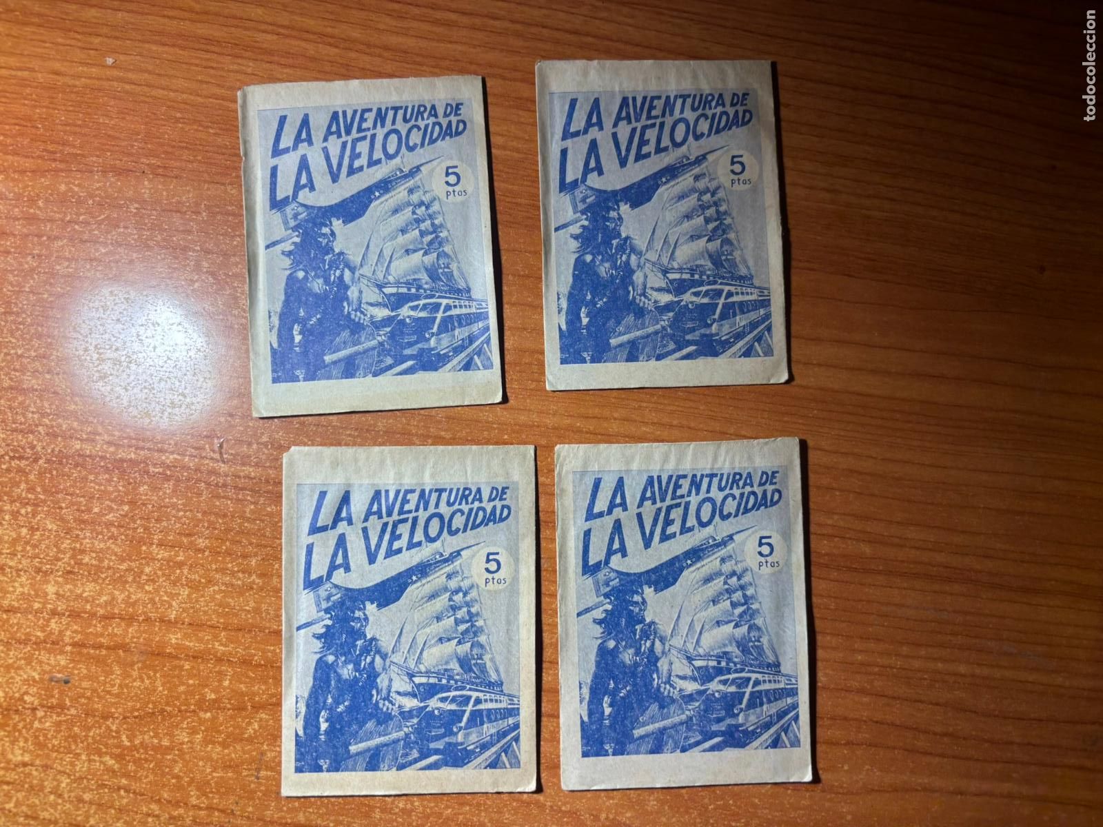 Coleccionismo cromos antiguos: LOTE DE 4 SOBRES DE CROMOS SIN ABRIR DE LA AVENTURA DE LA VELOCIDAD EDITORIAL BAGAN