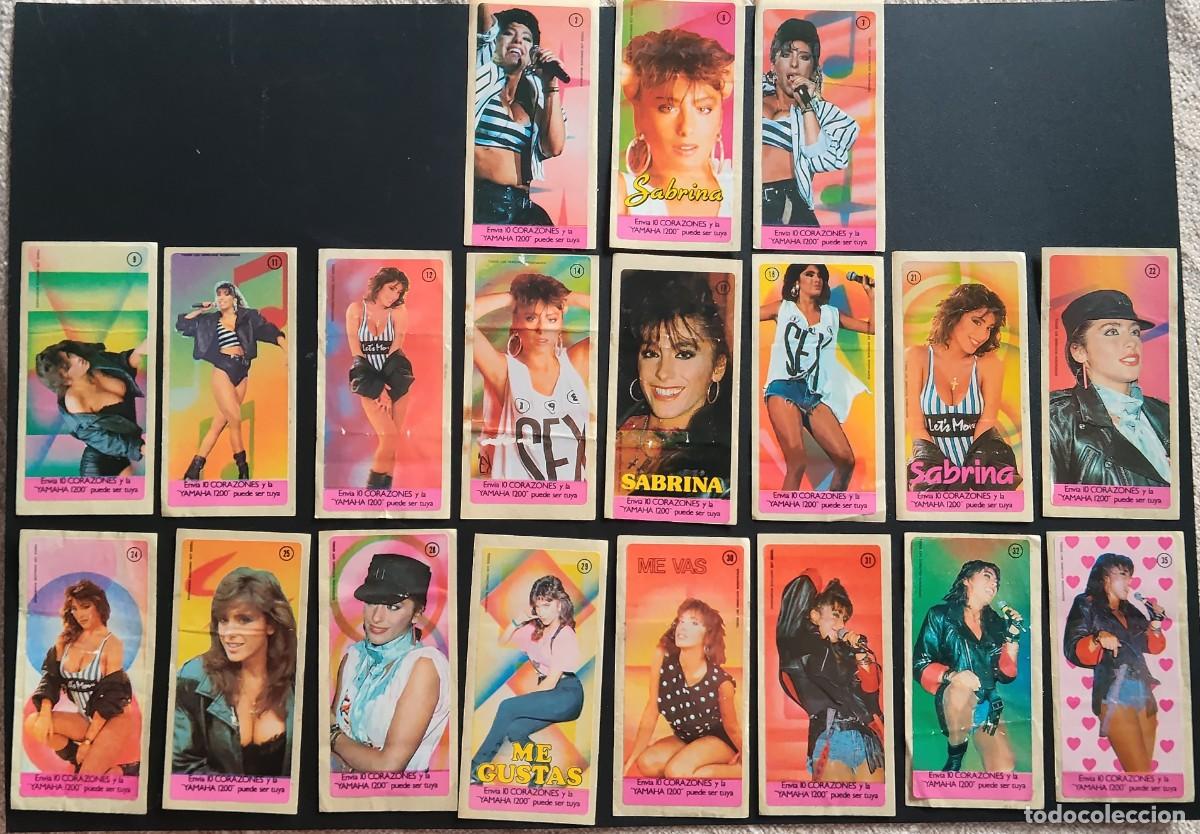Coleccionismo cromos antiguos: LOTE PEGATINAS CHICLE SABRINA