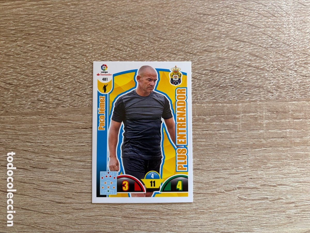 Coleccionismo cromos antiguos: 481 PACO J&Eacute;MEZ PLUS ENTRENADOR ADRENALYN XL 2017 2018 17 18 UD LAS PALMAS