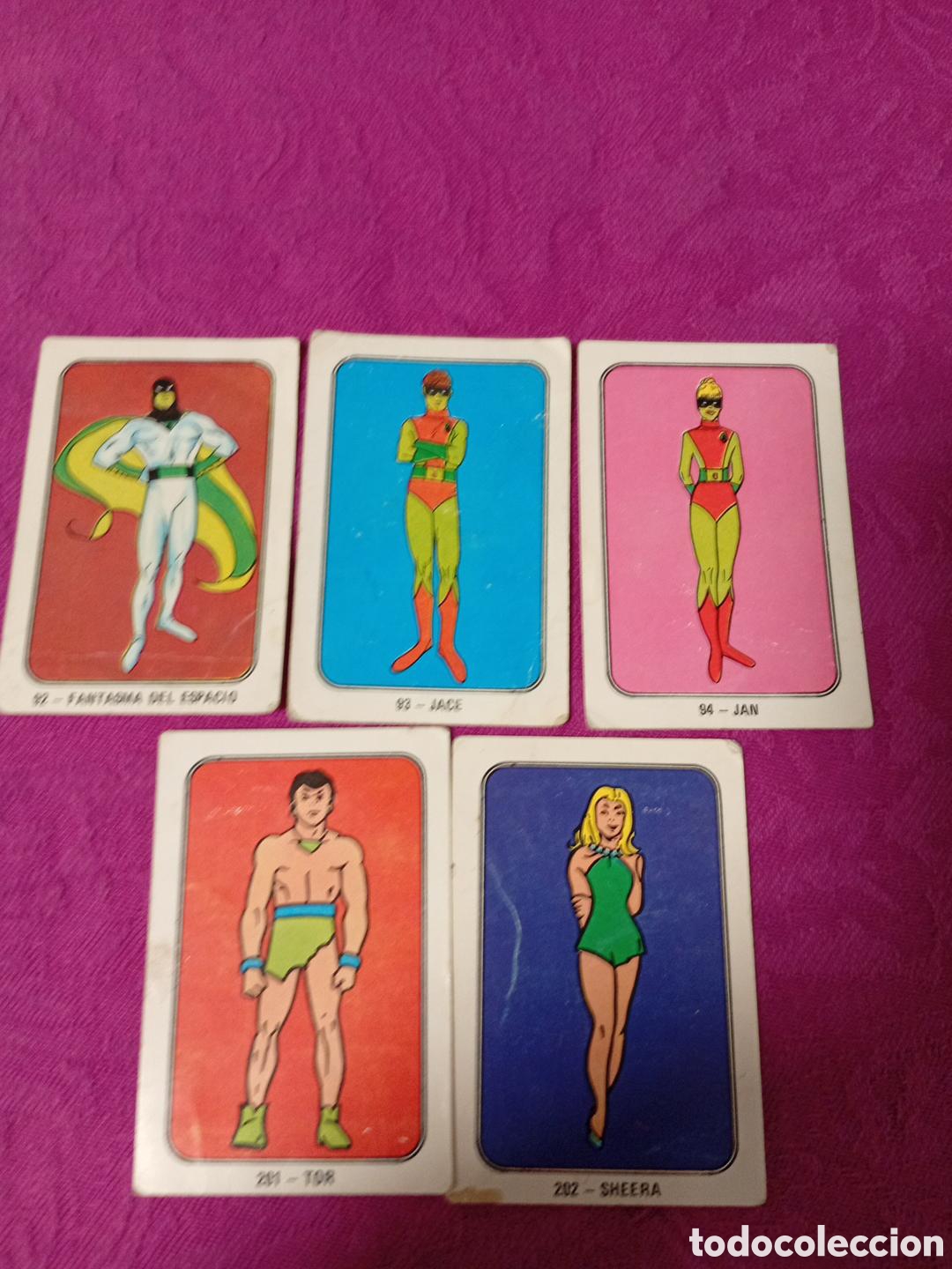 Coleccionismo cromos antiguos: 5 CROMOS FESTIVAL HANNA-BARBERA FHER 1971 &ndash; N&ordm; 92, 93, 94, 201 Y 202 &ndash; FANTASMA, JACE, JAN, TOR, SHE