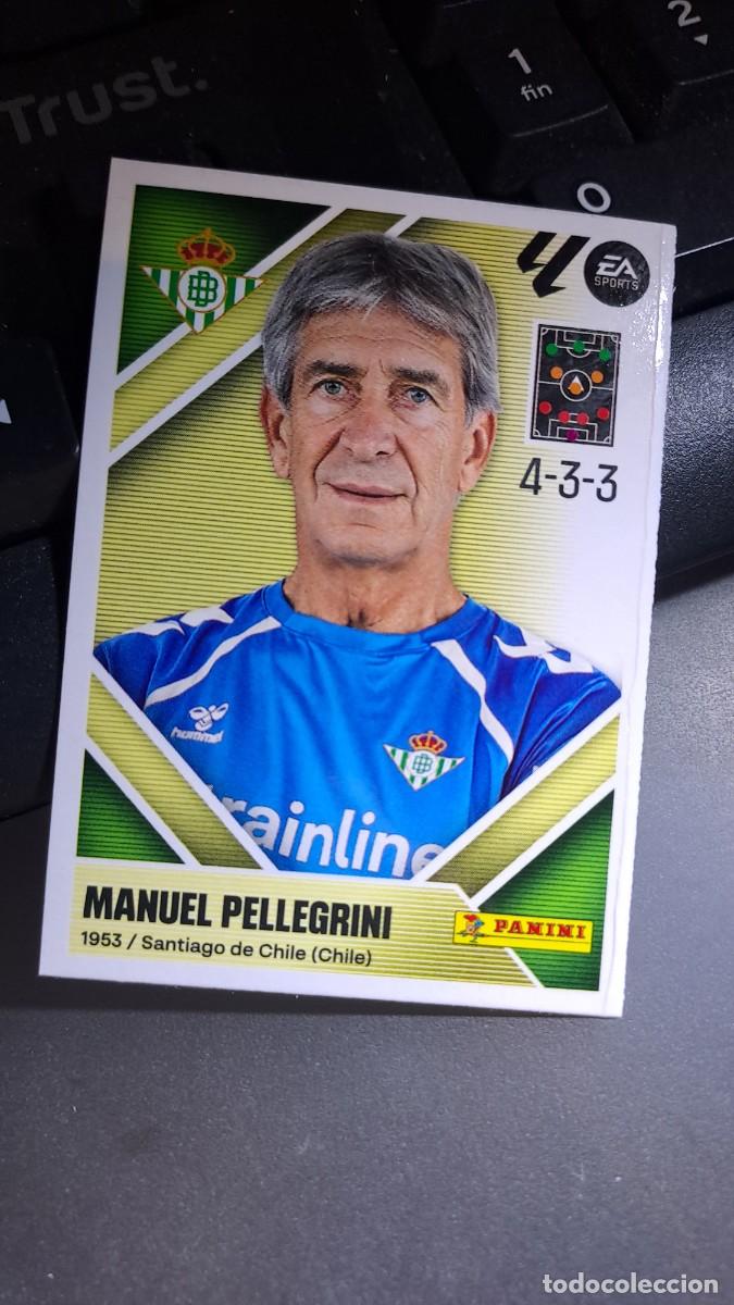Coleccionismo cromos antiguos: CROMO MANUEL PELLEGRINI 2 ENTRENADOR BETIS LIGA 2026 2027 26 27 ESTE PANINI NUNCA PEGADO