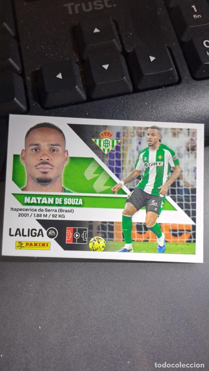 Coleccionismo cromos antiguos: CROMO NATAN 8 BETIS LIGA 2026 2027 26 27 ESTE PANINI NUNCA PEGADO