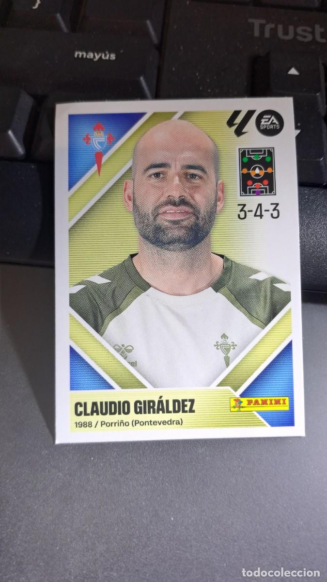 Coleccionismo cromos antiguos: CROMO CLAUDIO GIRALDEZ 2 ENTRENADOR CELTA DE VIGO LIGA 2026 2027 26 27 ESTE PANINI NUNCA PEGADO