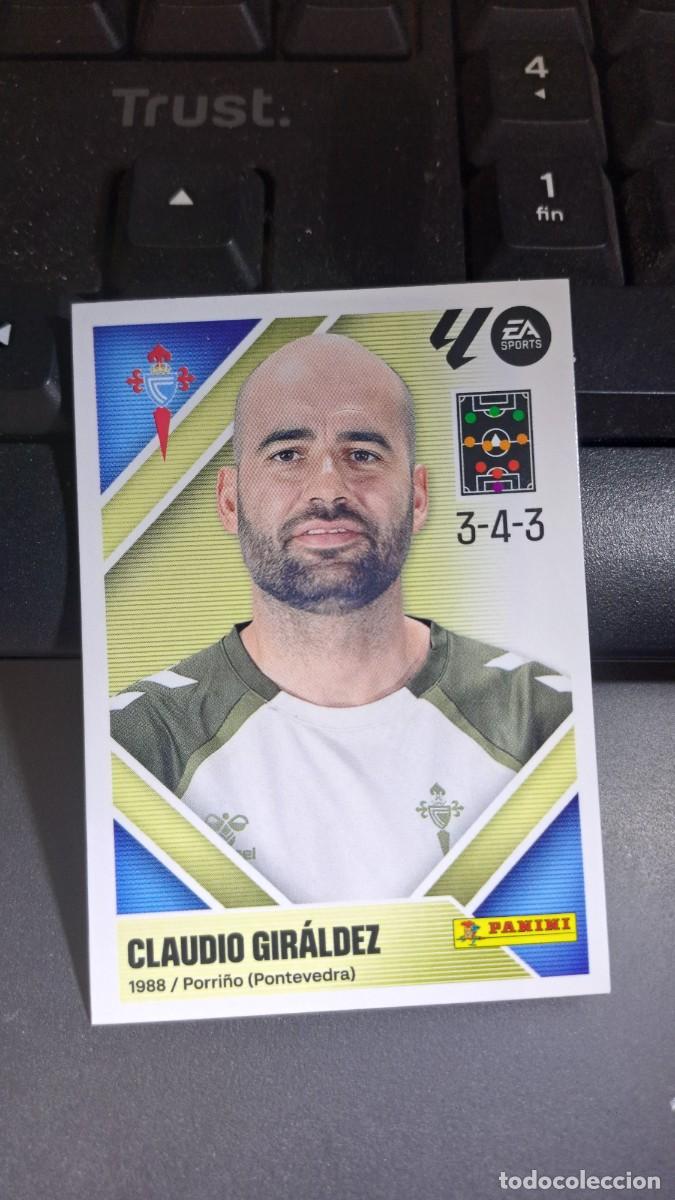 Coleccionismo cromos antiguos: CROMO CLAUDIO GIRALDEZ 2 ENTRENADOR CELTA DE VIGO LIGA 2026 2027 26 27 ESTE PANINI NUNCA PEGADO