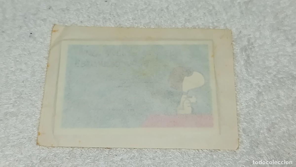Coleccionismo cromos antiguos: DULCES ROSENDO : ANTIGUO CROMO SNOOPY NUNCA VUELES CON EL ESTOMAGO VACIO SIN ABRIR A&Ntilde;OS 80 - 90
