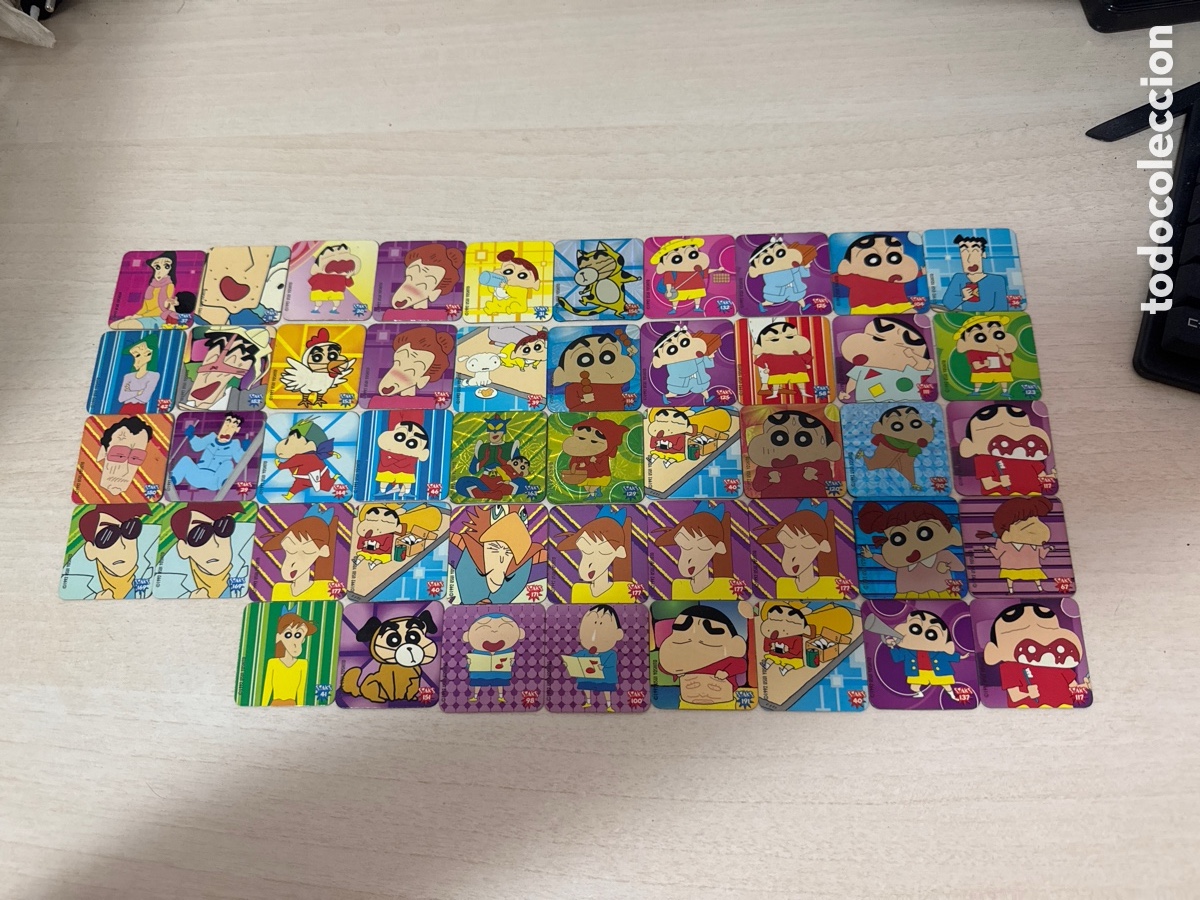 Coleccionismo cromos antiguos: LOTE DE 48 IMANES, CROMO, SHIN CHAN 1992