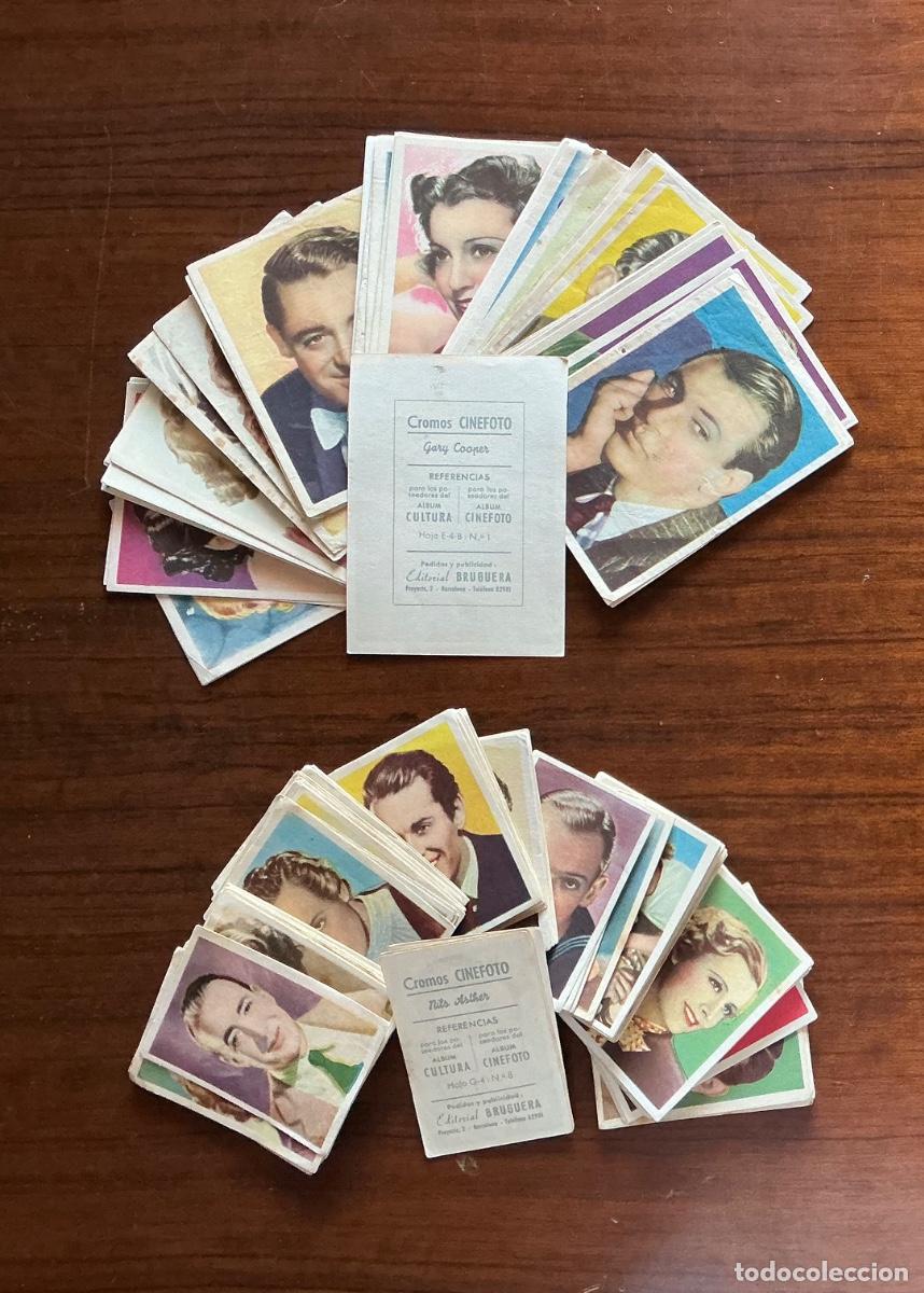 Colecionismo Cromos antigos: 200 CROMOS SIN PEGAR BRUGUERA CINEFOTO GRANDES Y PEQUE&Ntilde;OS