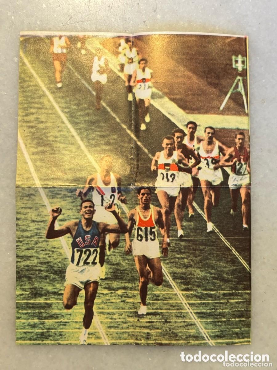 Colecionismo Cromos antigos: Cromo cu&aacute;druple Mills EEUU, campe&oacute;n 10.000 metros Olimpiada Tokio 64. Editorial Crosal