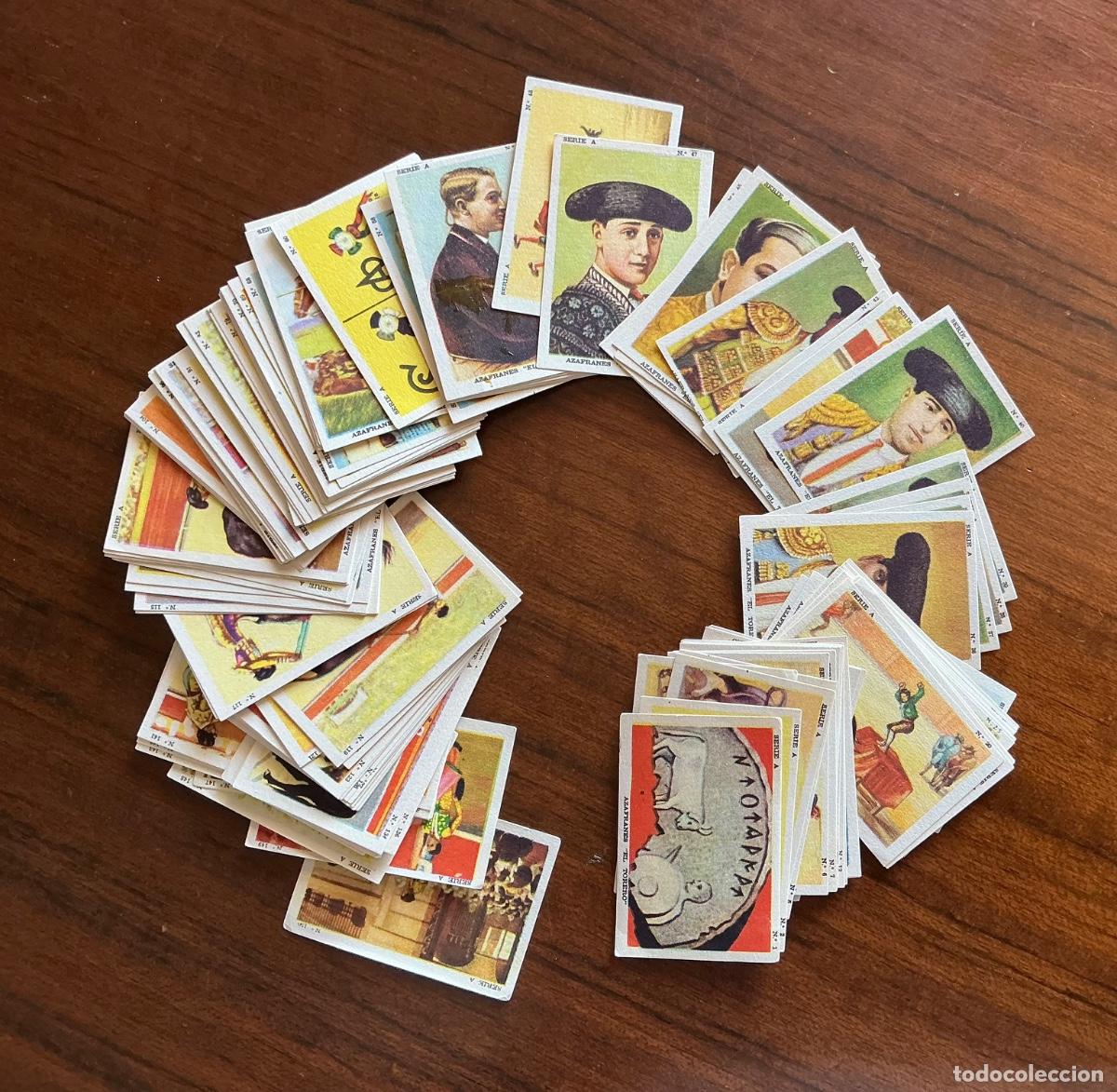 Colecionismo Cromos antigos: 146 CROMOS SIN PEGAR AZAFRANES EL TORERO ANTONIO PINA D&Iacute;AZ NOVELDA ALICANTE