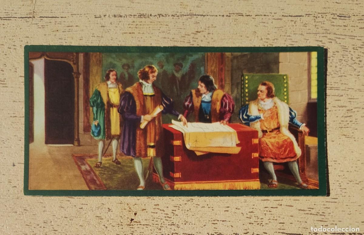 Coleccionismo cromos antiguos: Tarjeta Cromo II Vida Crist&oacute;bal Col&oacute;n Igual Tupinamba
