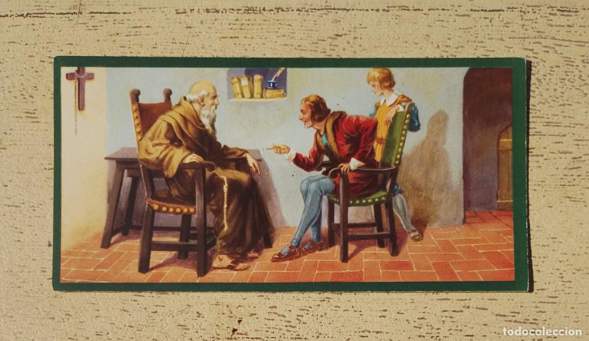 Coleccionismo cromos antiguos: Tarjeta Cromo III Vida Crist&oacute;bal Col&oacute;n Igual Tupinamba