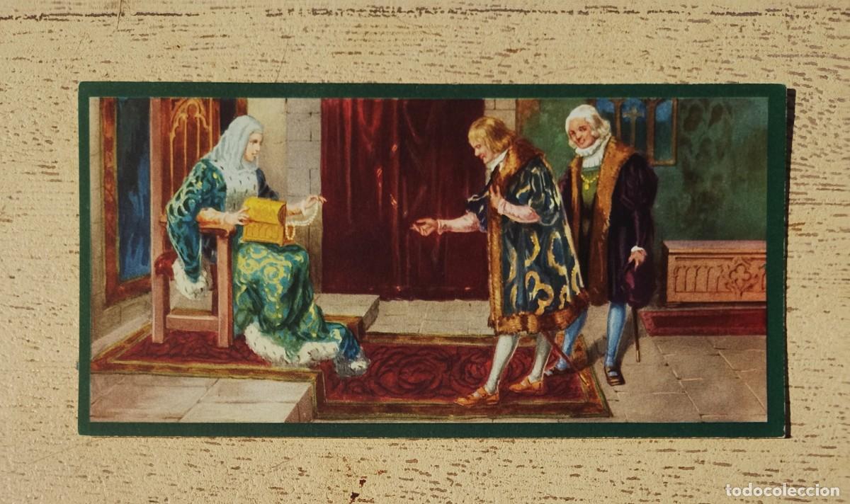 Coleccionismo cromos antiguos: Tarjeta Cromo IV Vida Crist&oacute;bal Col&oacute;n Igual Tupinamba